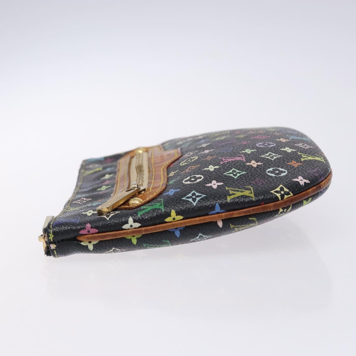 LOUIS VUITTON Monogram Multicolor Pochette GM Pouch Black M60027 LV Auth 134468