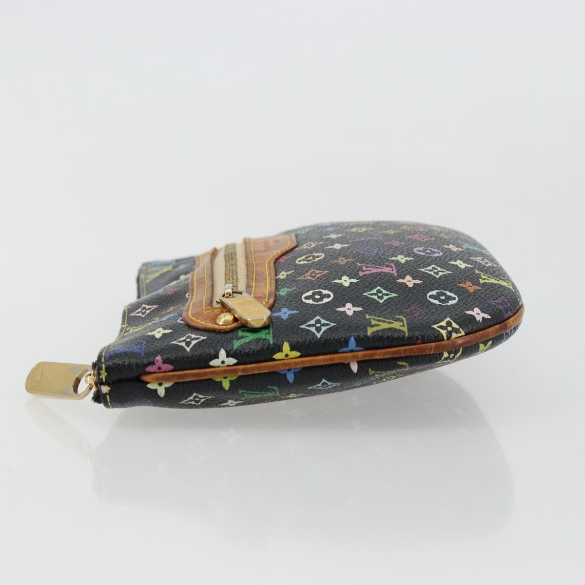 LOUIS VUITTON Monogram Multicolor Pochette GM Pouch Black M60027 LV Auth 134468