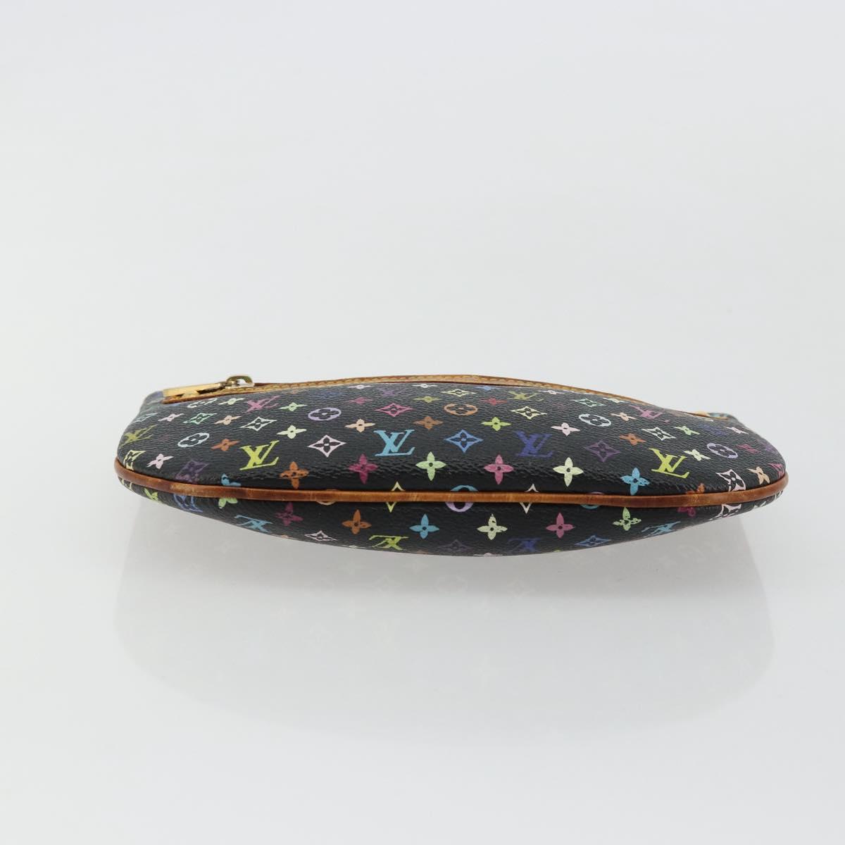 LOUIS VUITTON Monogram Multicolor Pochette GM Pouch Black M60027 LV Auth 134468