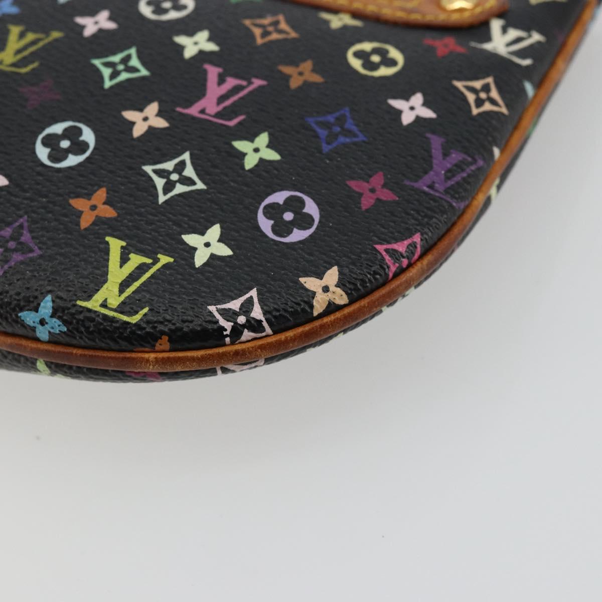 LOUIS VUITTON Monogram Multicolor Pochette GM Pouch Black M60027 LV Auth 134468