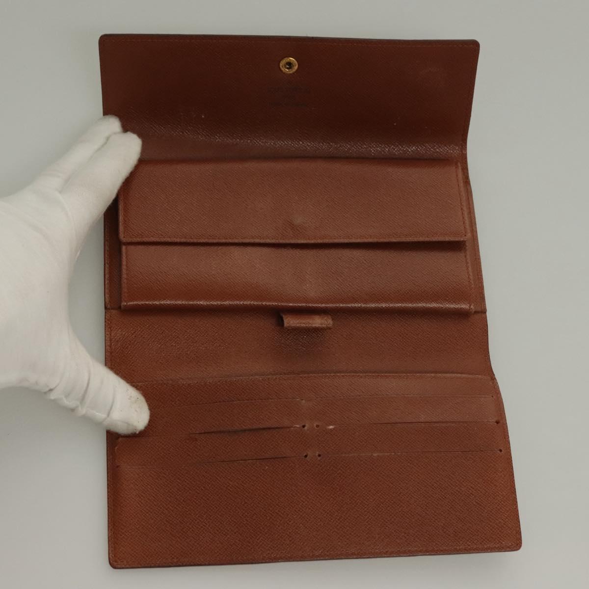 LOUIS VUITTON Monogram Portefeuille International Wallet M61217 Auth 134470