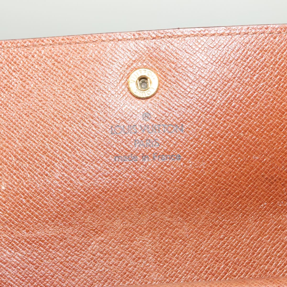 LOUIS VUITTON Monogram Portefeuille International Wallet M61217 Auth 134470