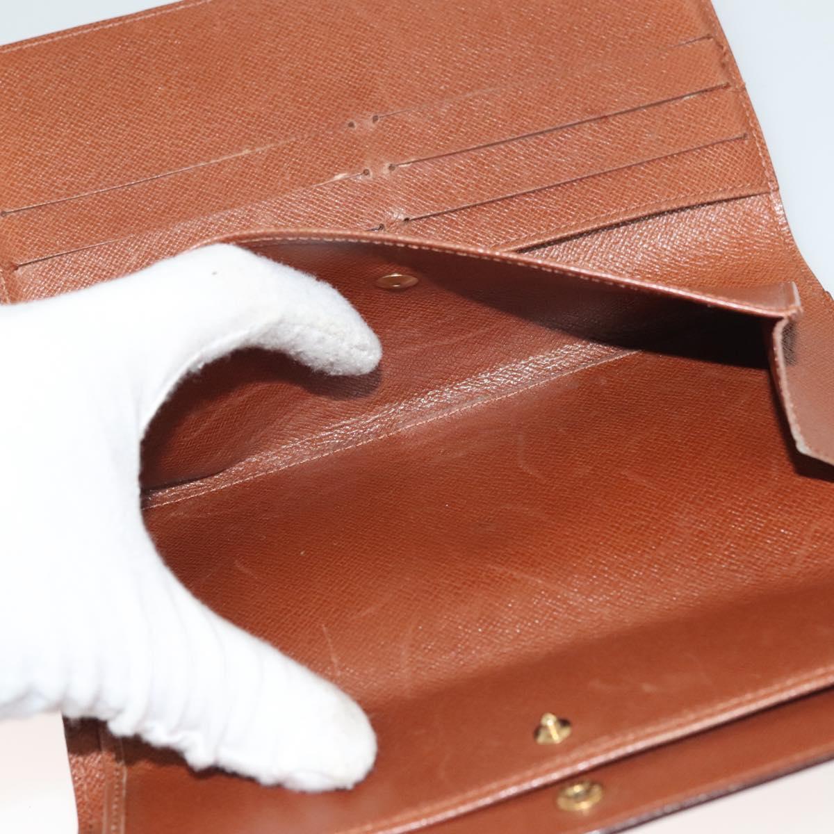 LOUIS VUITTON Monogram Portefeuille International Wallet M61217 Auth 134470