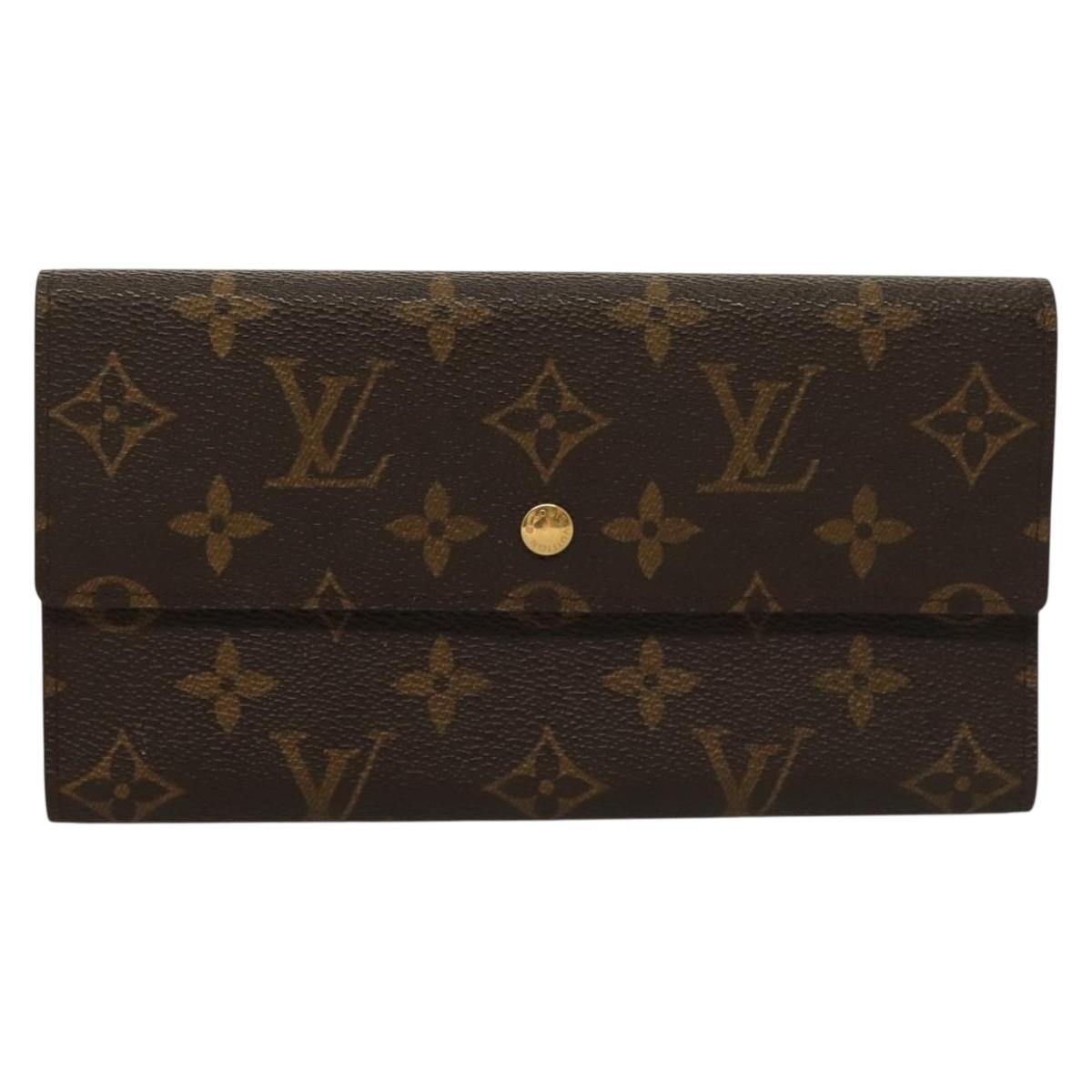LOUIS VUITTON Monogram Portefeuille International Wallet M61217 Auth 134470
