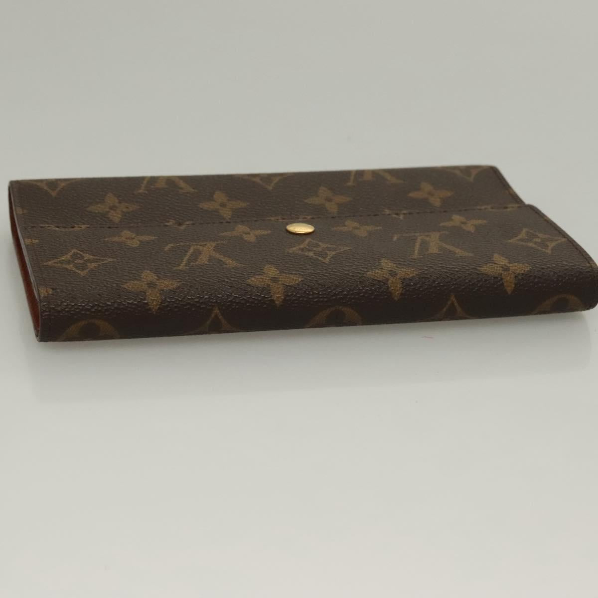 LOUIS VUITTON Monogram Portefeuille International Wallet M61217 Auth 134470