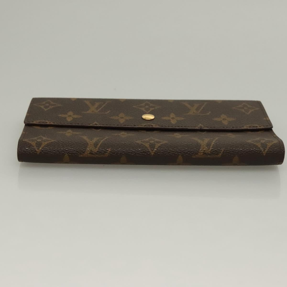 LOUIS VUITTON Monogram Portefeuille International Wallet M61217 Auth 134470
