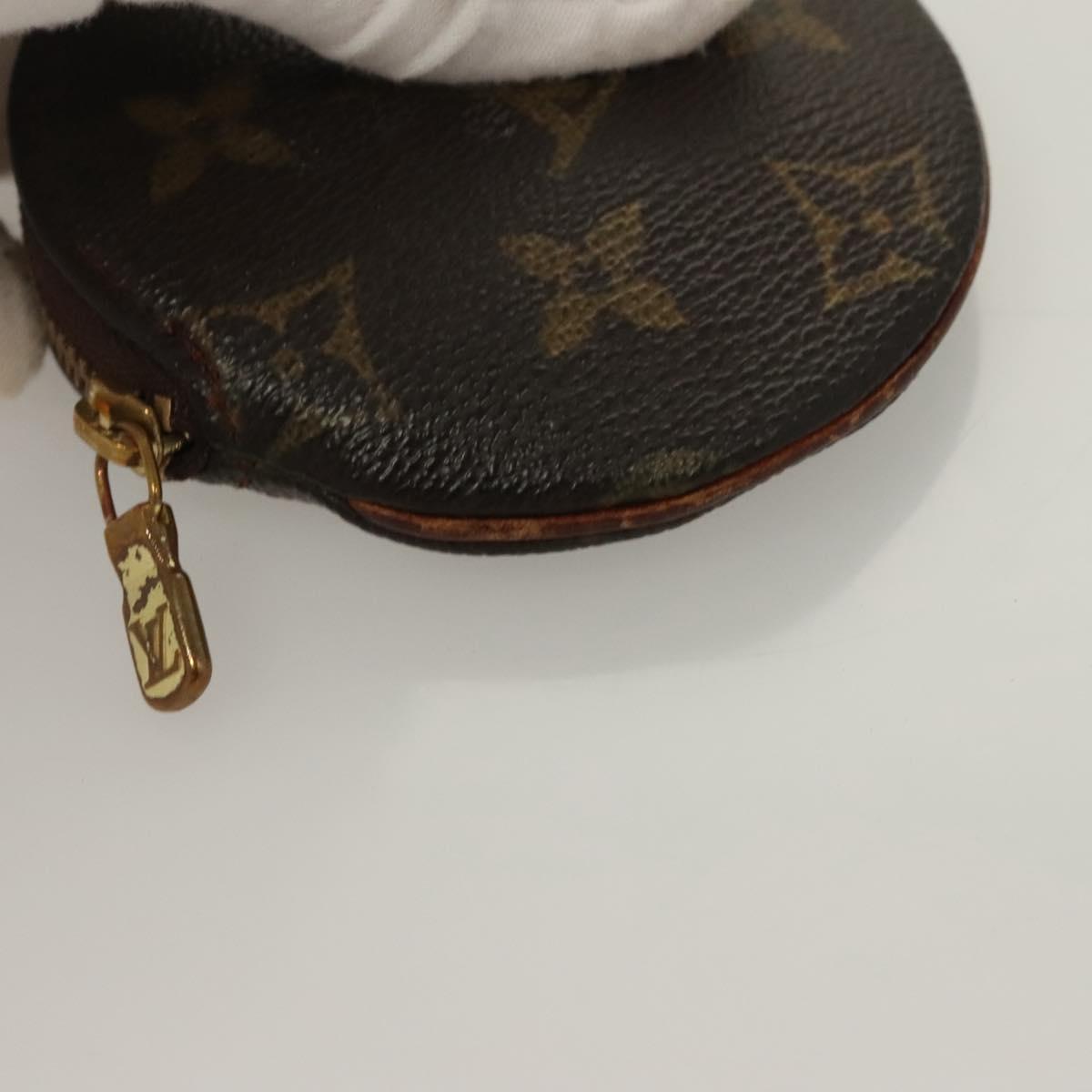LOUIS VUITTON Monogram Coin Purse 2Set LV Auth 134472