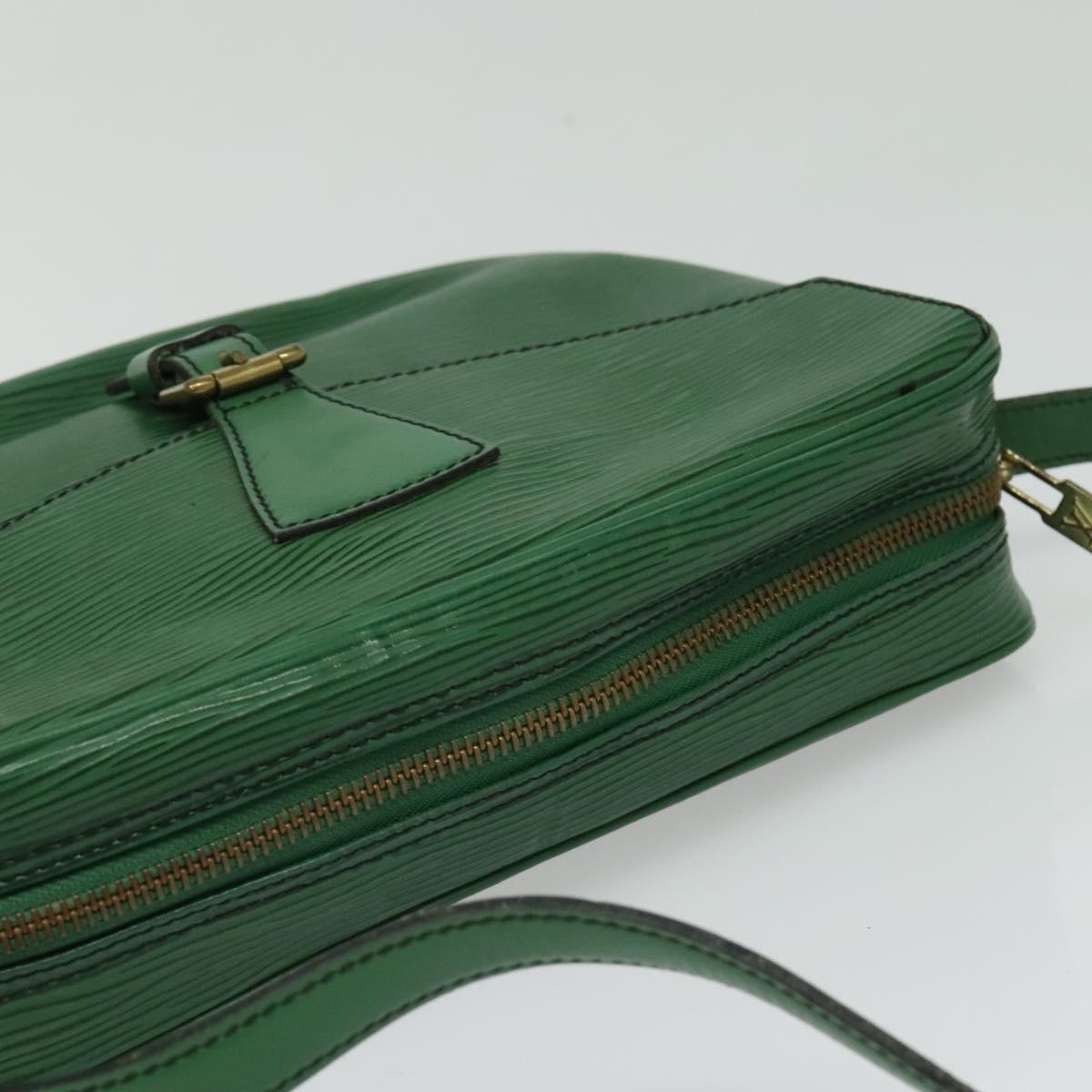 LOUIS VUITTON Epi Jeune Fille MM Shoulder Bag Green M52154 LV Auth 134501