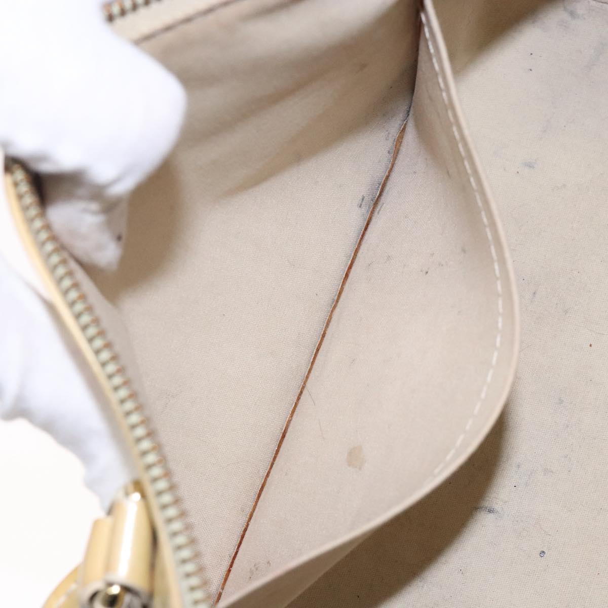 LOUIS VUITTON Vernis Sherwood PM Hand Bag Broncorail M91491 LV Auth 134504