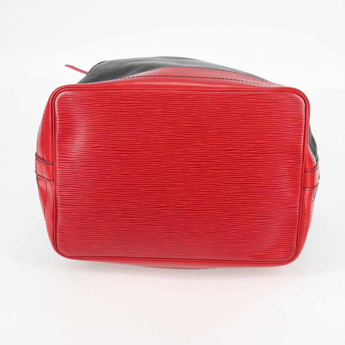 LOUIS VUITTON Epi Noe Shoulder Bag Bicolor Black Red M44017 LV Auth 134512
