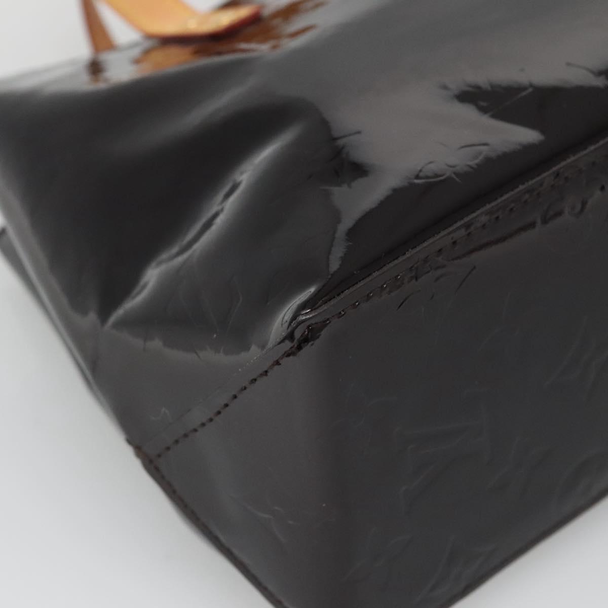 LOUIS VUITTON Monogram Vernis Reade PM Hand Bag Amarante M91993 LV Auth 134516