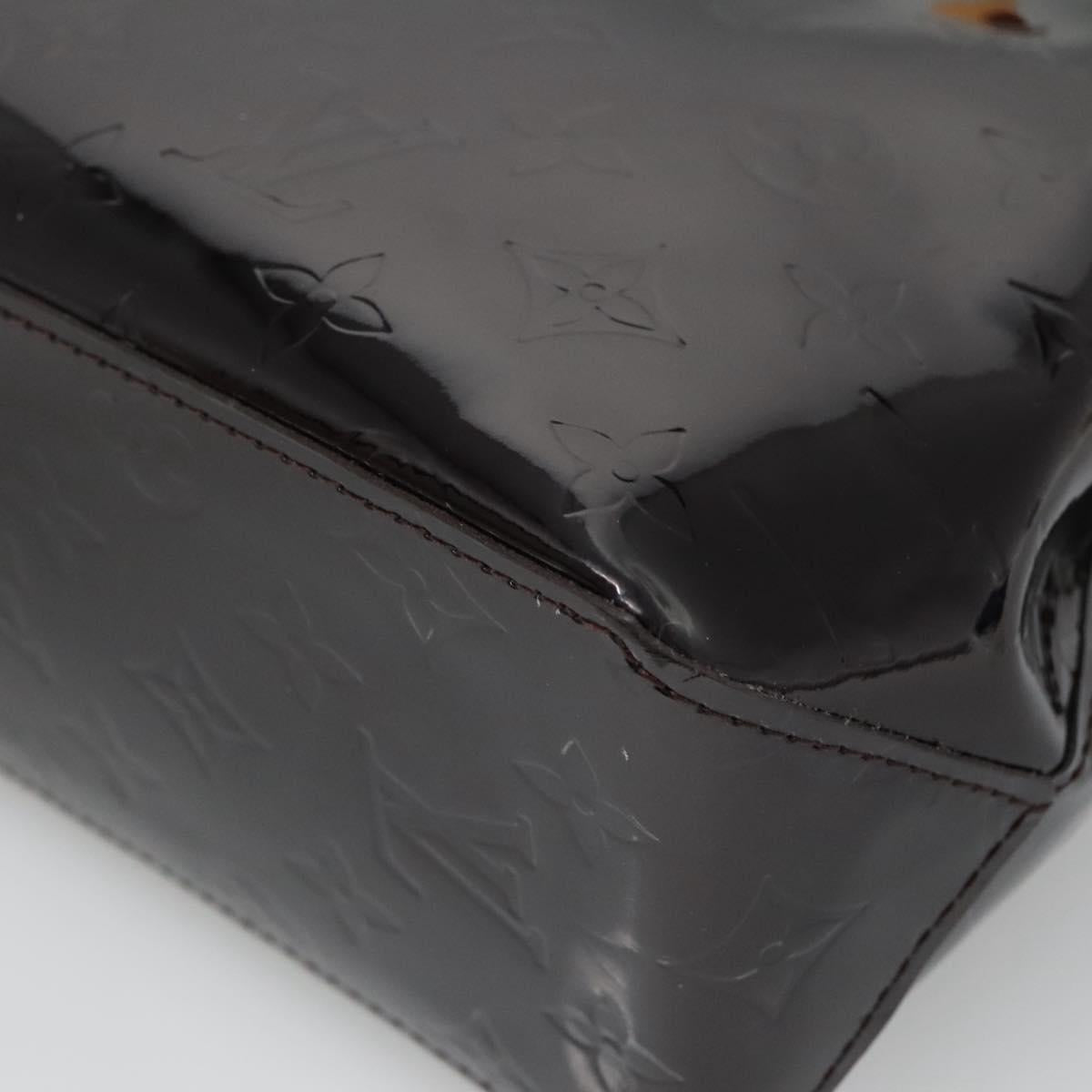 LOUIS VUITTON Monogram Vernis Reade PM Hand Bag Amarante M91993 LV Auth 134516