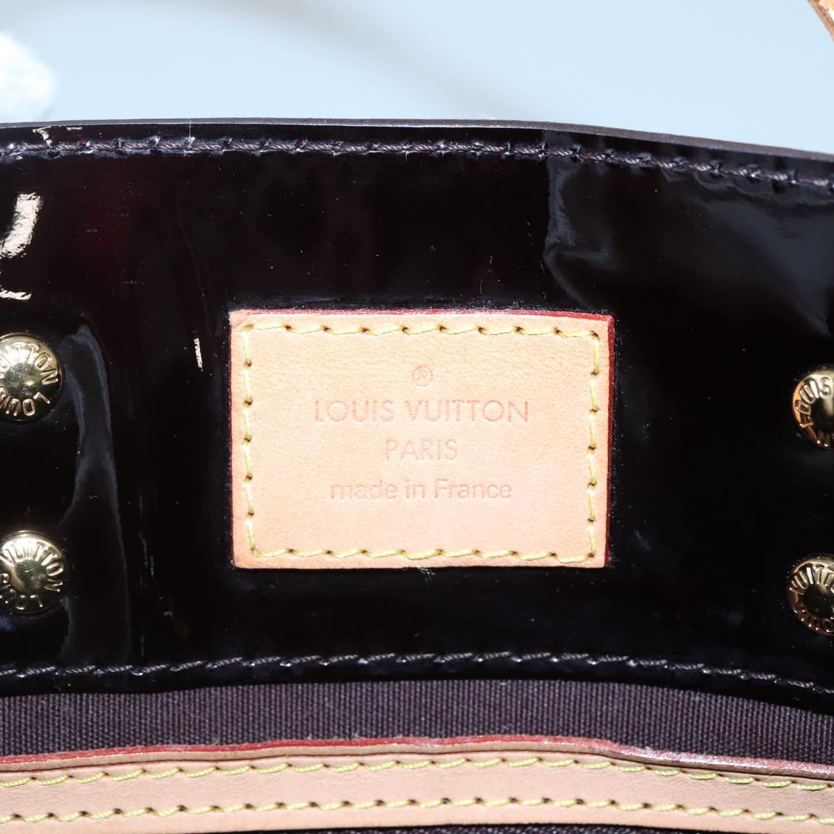 LOUIS VUITTON Monogram Vernis Reade PM Hand Bag Amarante M91993 LV Auth 134516