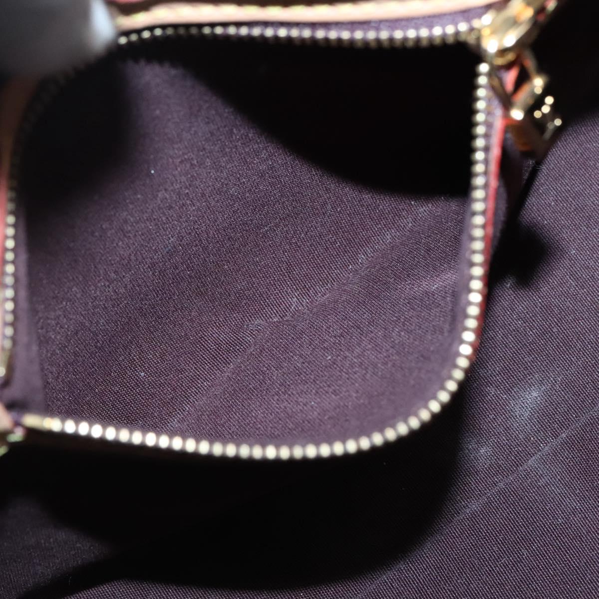 LOUIS VUITTON Monogram Vernis Reade PM Hand Bag Amarante M91993 LV Auth 134516