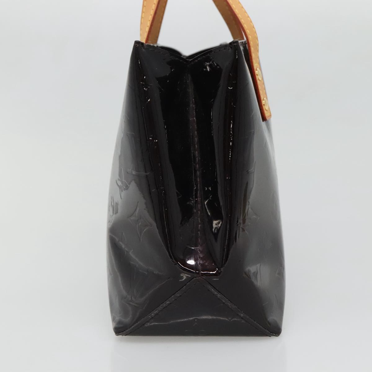 LOUIS VUITTON Monogram Vernis Reade PM Hand Bag Amarante M91993 LV Auth 134516
