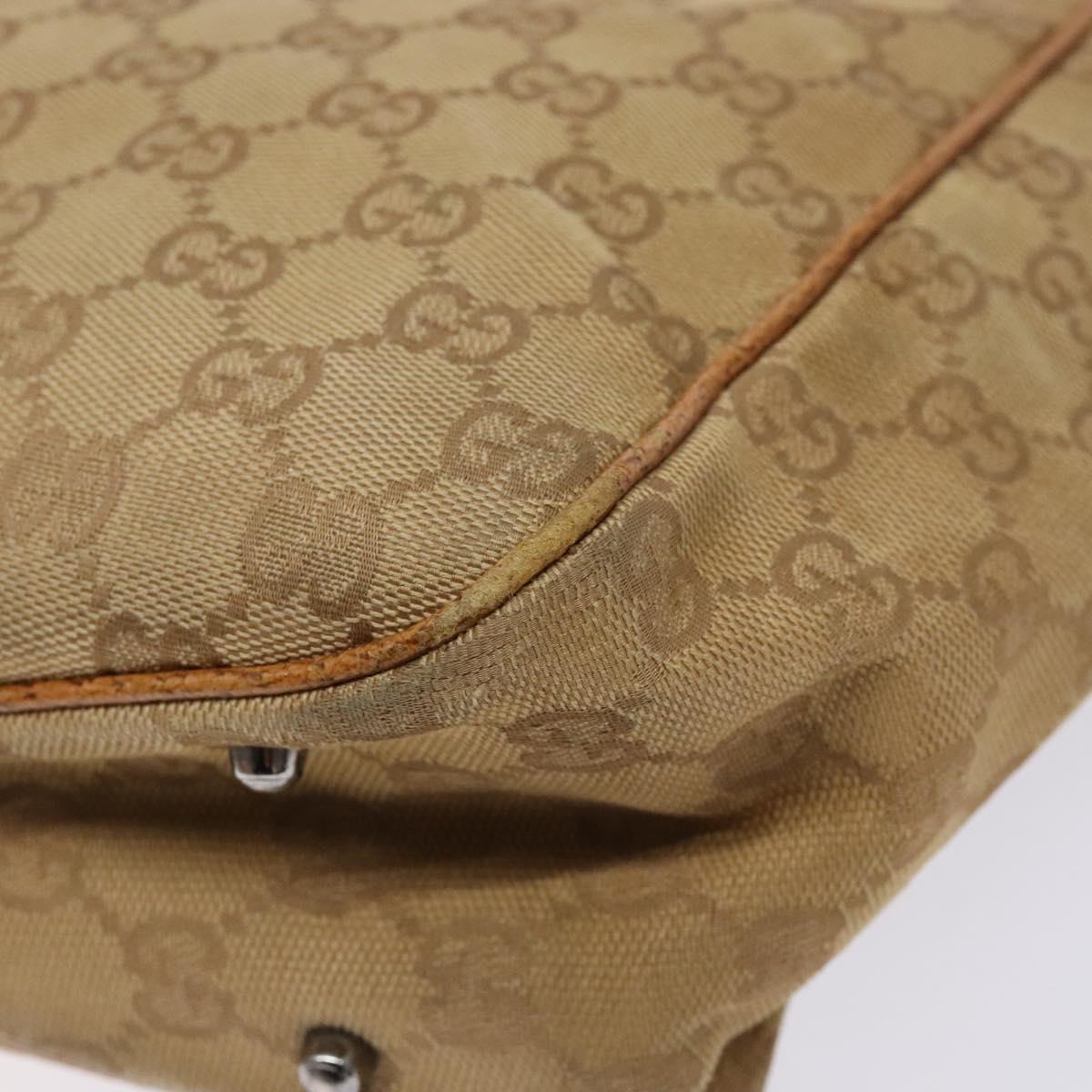 GUCCI GG Canvas Hand Bag Brown 113019 Auth 134527