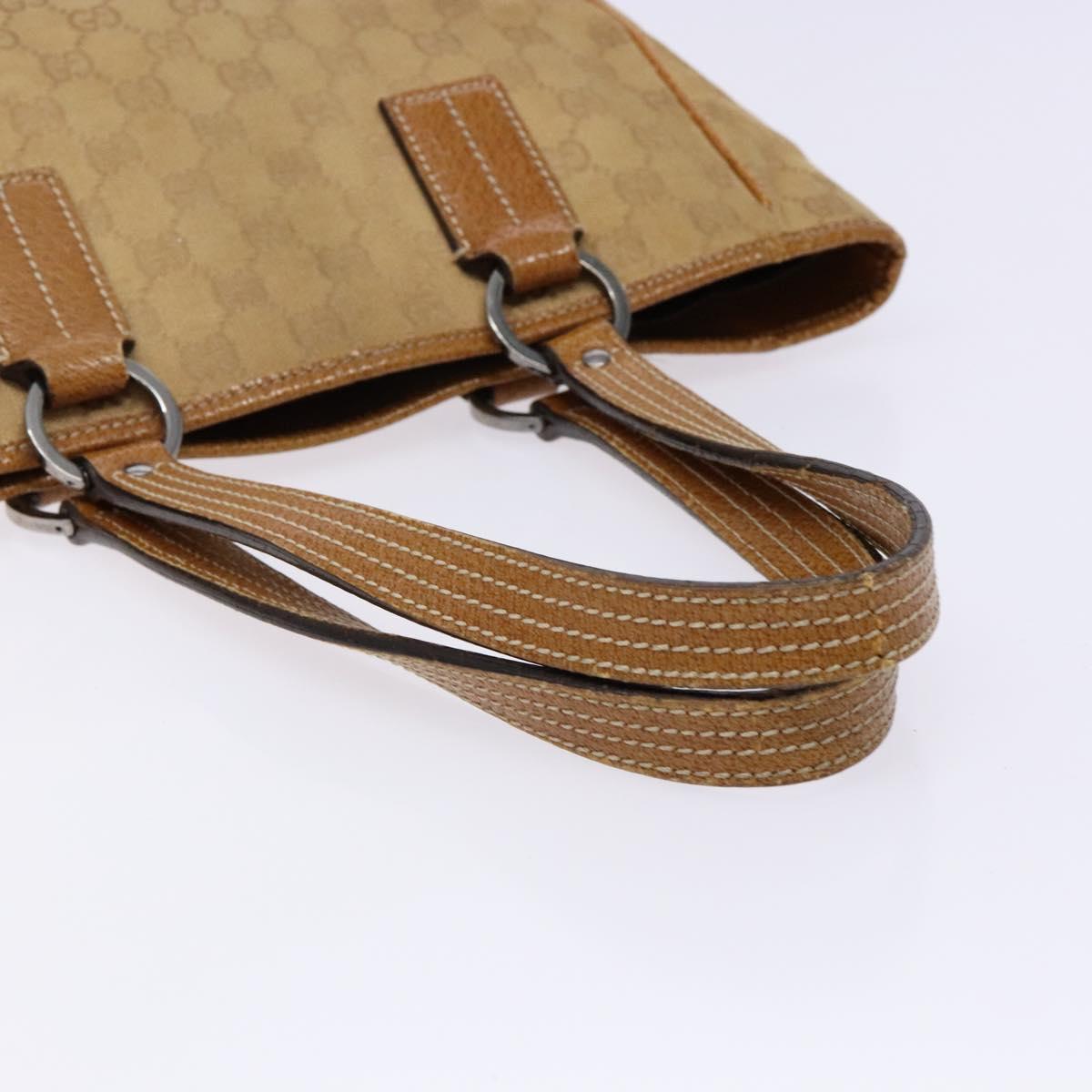 GUCCI GG Canvas Hand Bag Brown 113019 Auth 134527
