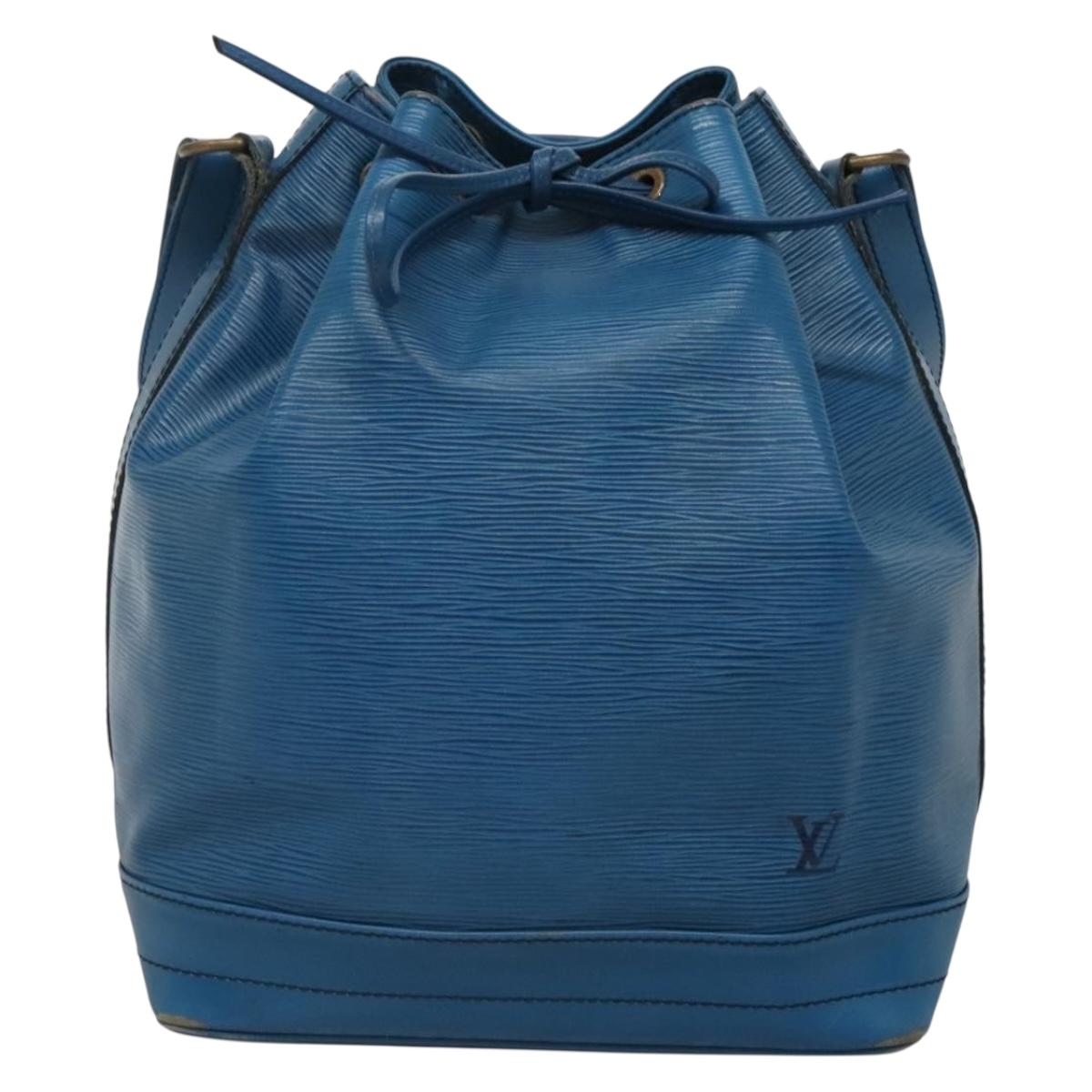 LOUIS VUITTON Epi Noe Shoulder Bag Toledo Blue M44005 LV Auth 134538