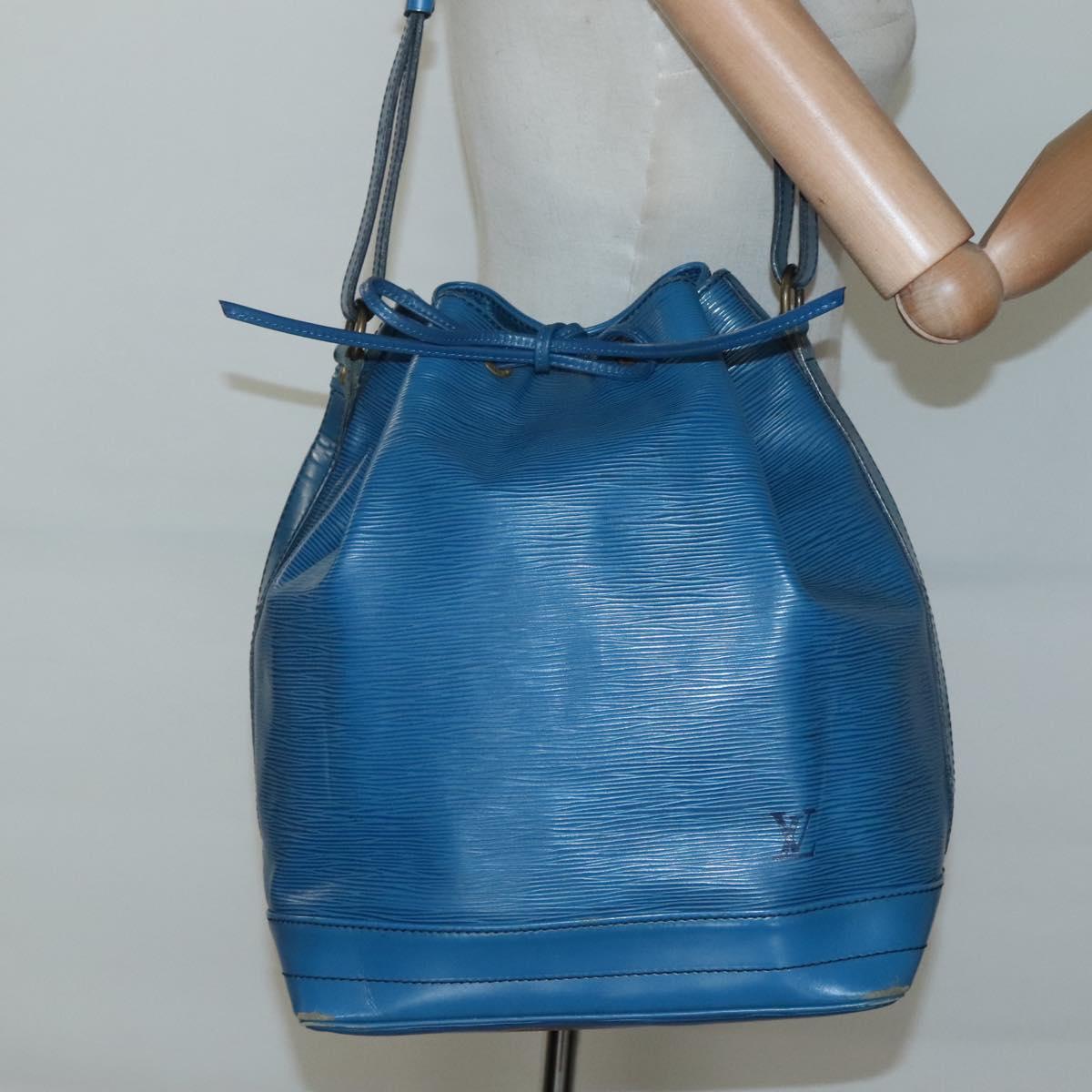 LOUIS VUITTON Epi Noe Shoulder Bag Toledo Blue M44005 LV Auth 134538