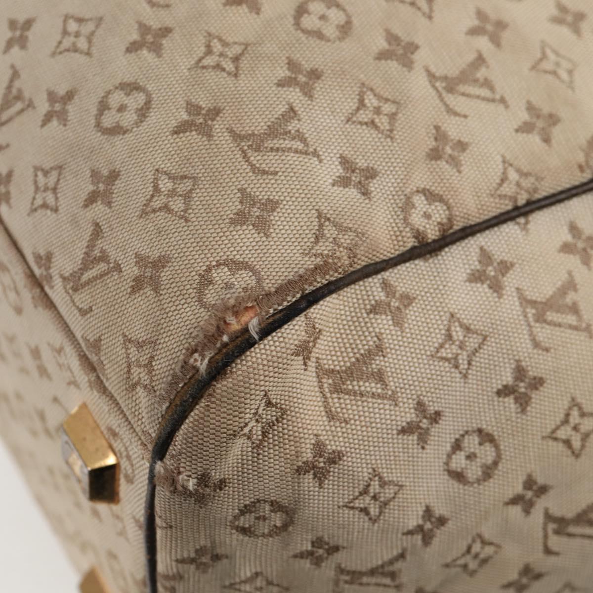 LOUIS VUITTON Monogram Mini Josephine GM Hand Bag Khaki M92310 LV Auth 134542