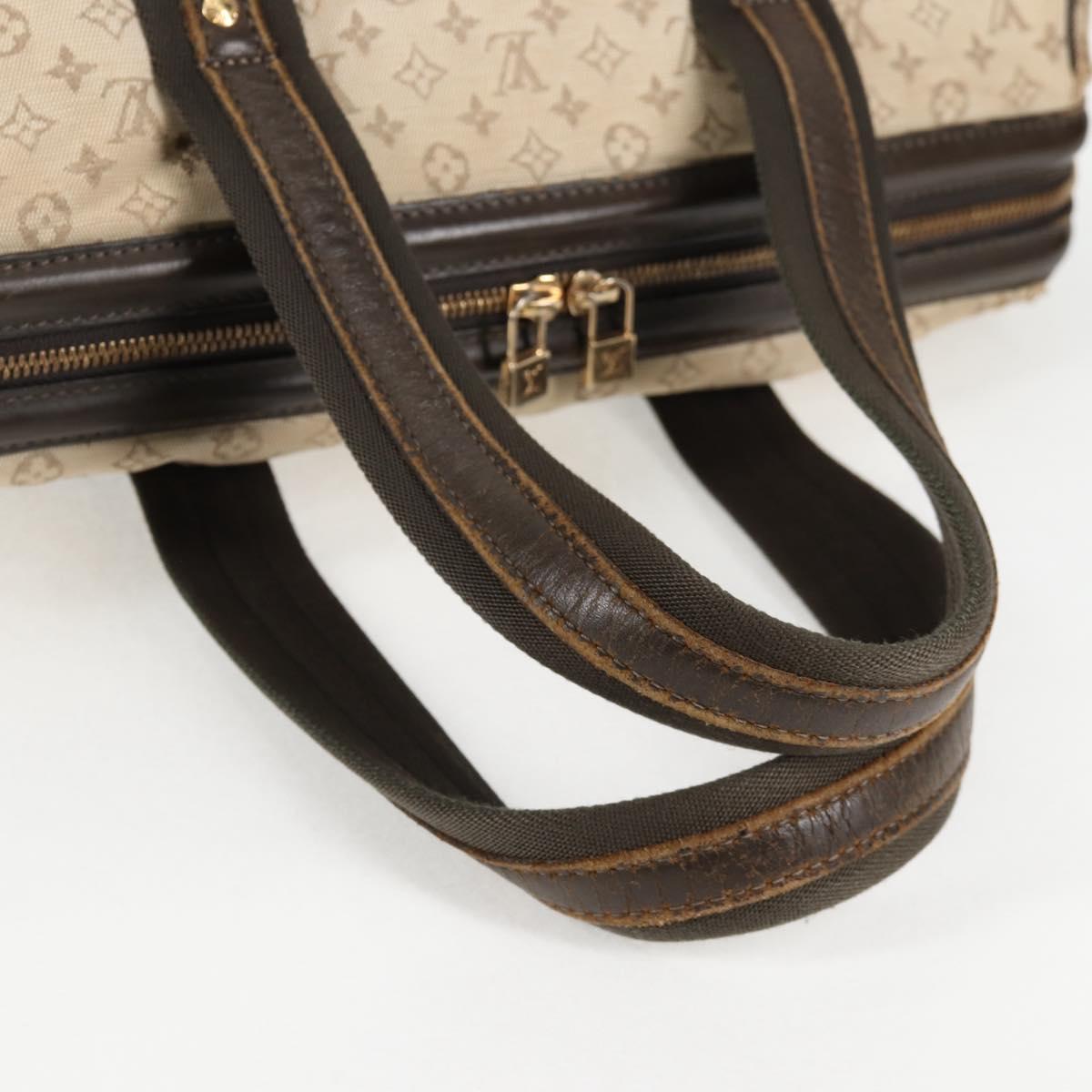 LOUIS VUITTON Monogram Mini Josephine GM Hand Bag Khaki M92310 LV Auth 134542