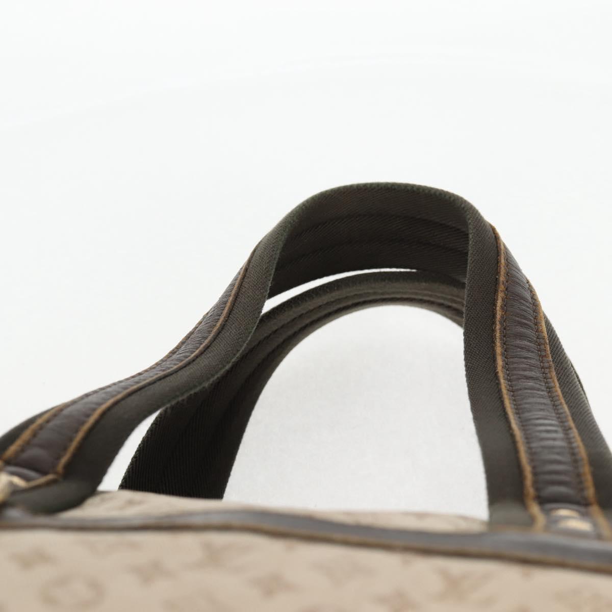 LOUIS VUITTON Monogram Mini Josephine GM Hand Bag Khaki M92310 LV Auth 134542