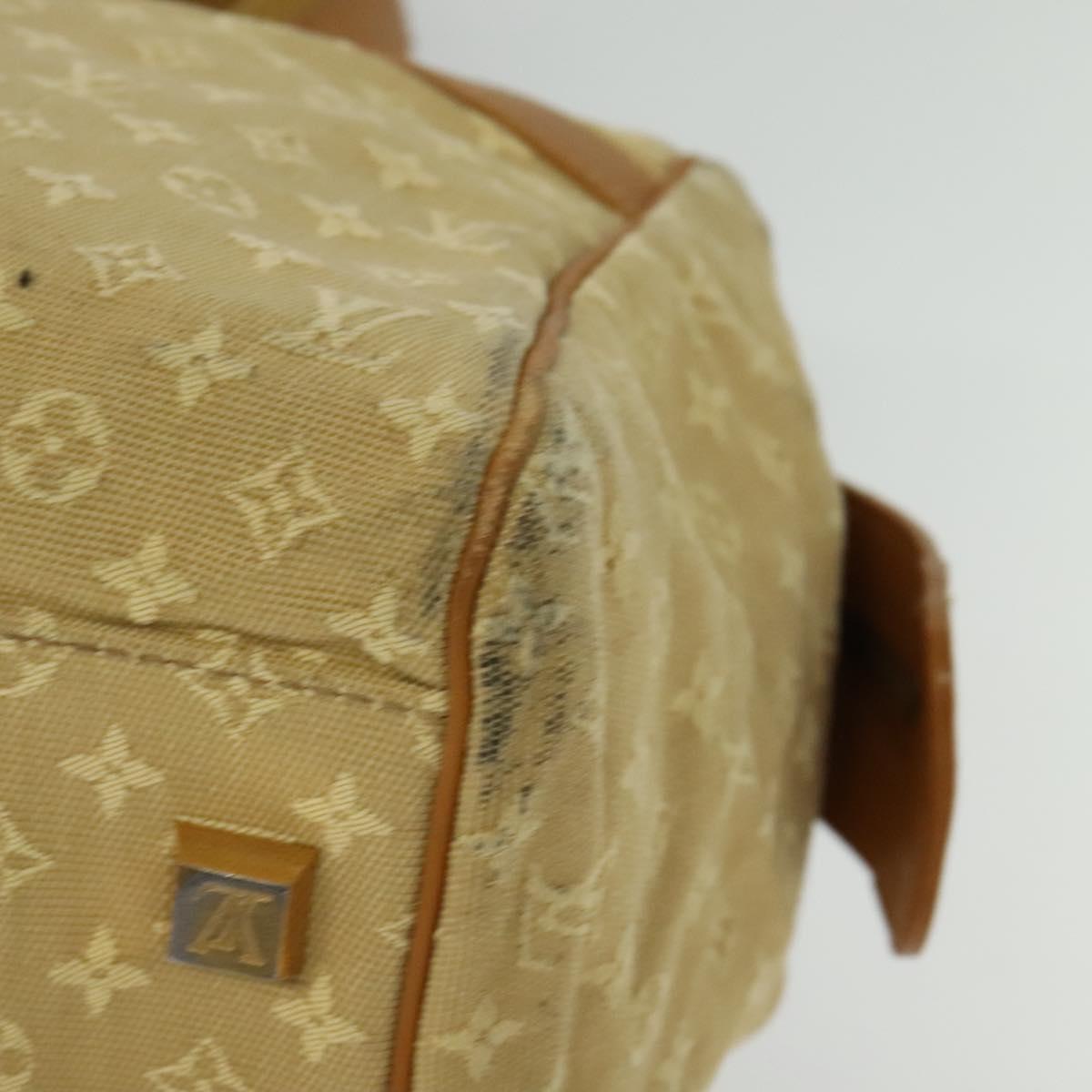 LOUIS VUITTON Monogram Mini Josephine GM Hand Bag Beige M92310 LV Auth 134543