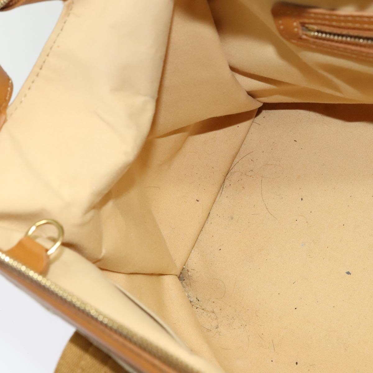 LOUIS VUITTON Monogram Mini Josephine GM Hand Bag Beige M92310 LV Auth 134543