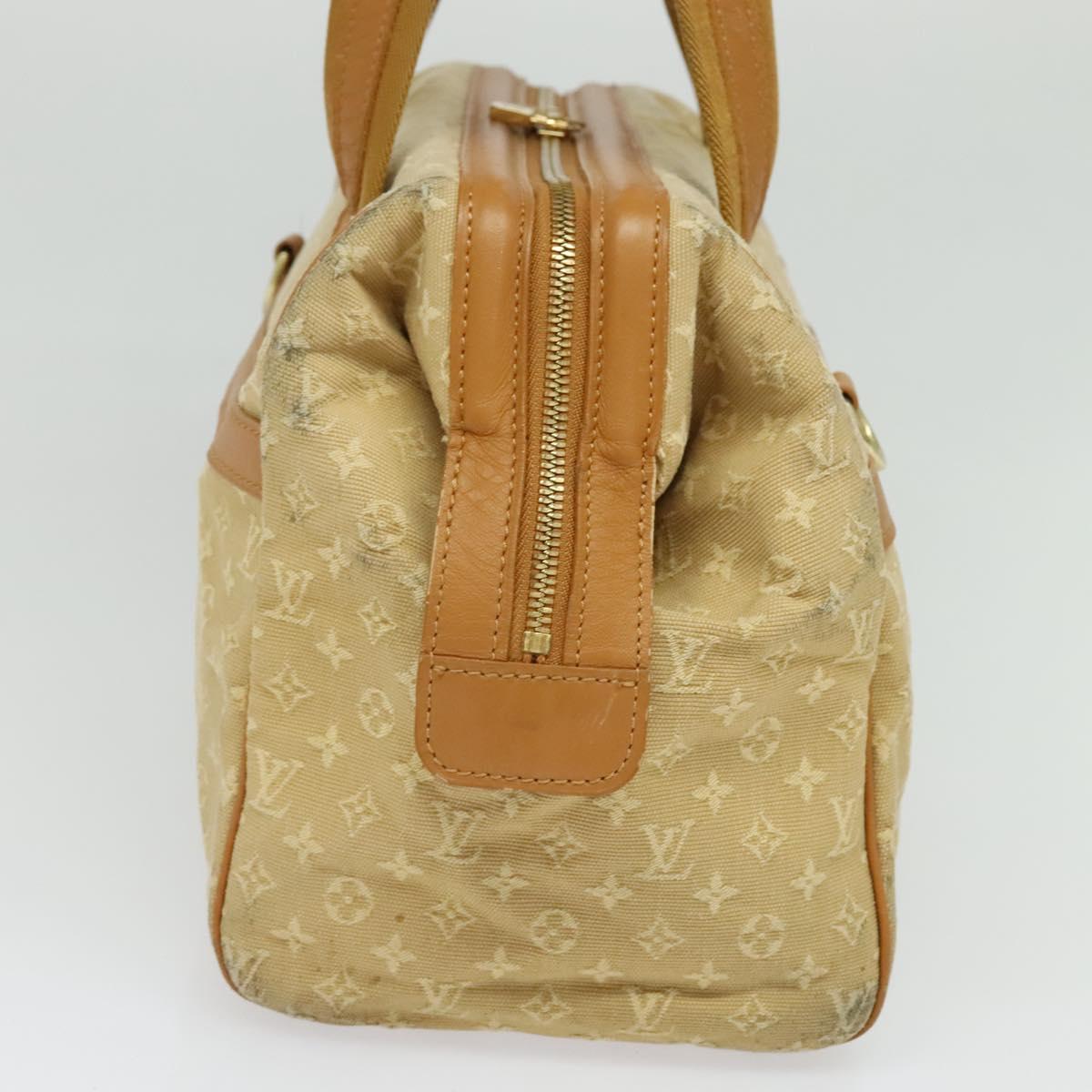 LOUIS VUITTON Monogram Mini Josephine GM Hand Bag Beige M92310 LV Auth 134543