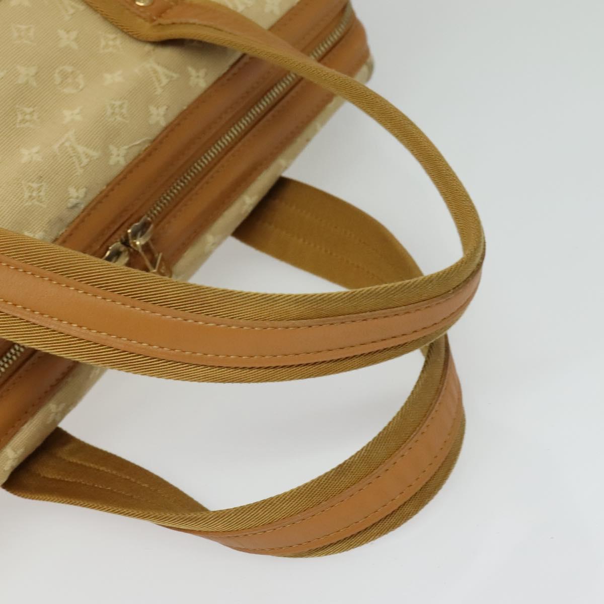 LOUIS VUITTON Monogram Mini Josephine GM Hand Bag Beige M92310 LV Auth 134543