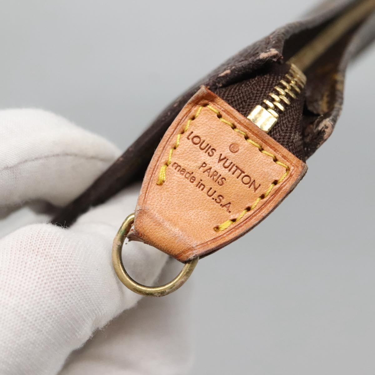 LOUIS VUITTON Monogram Bucket GM Accessory Pouch LV Auth 134564