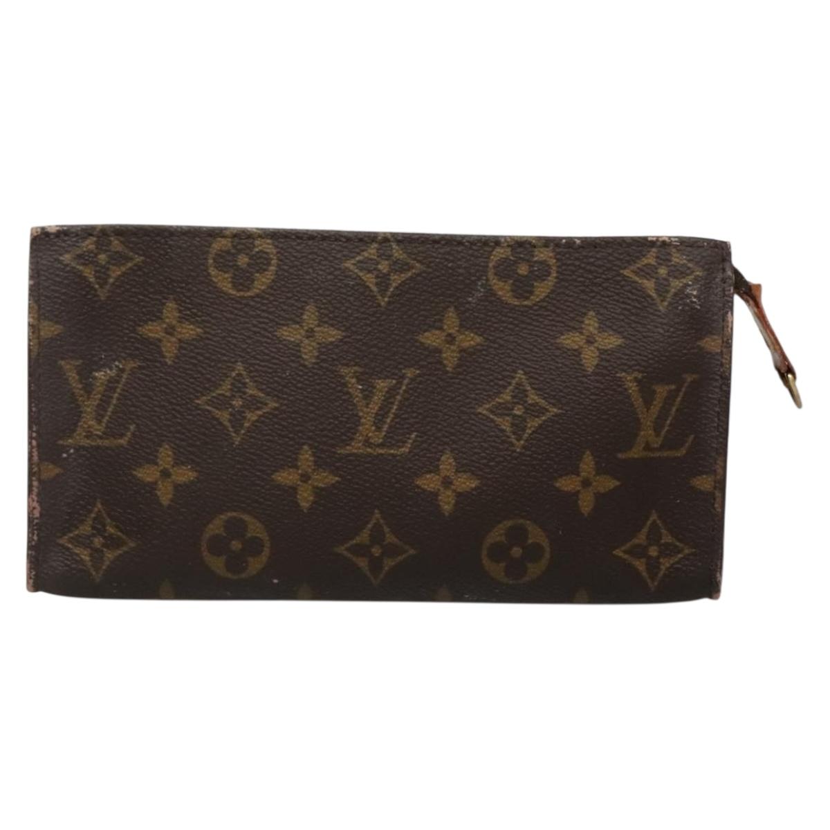LOUIS VUITTON Monogram Bucket GM Accessory Pouch LV Auth 134564
