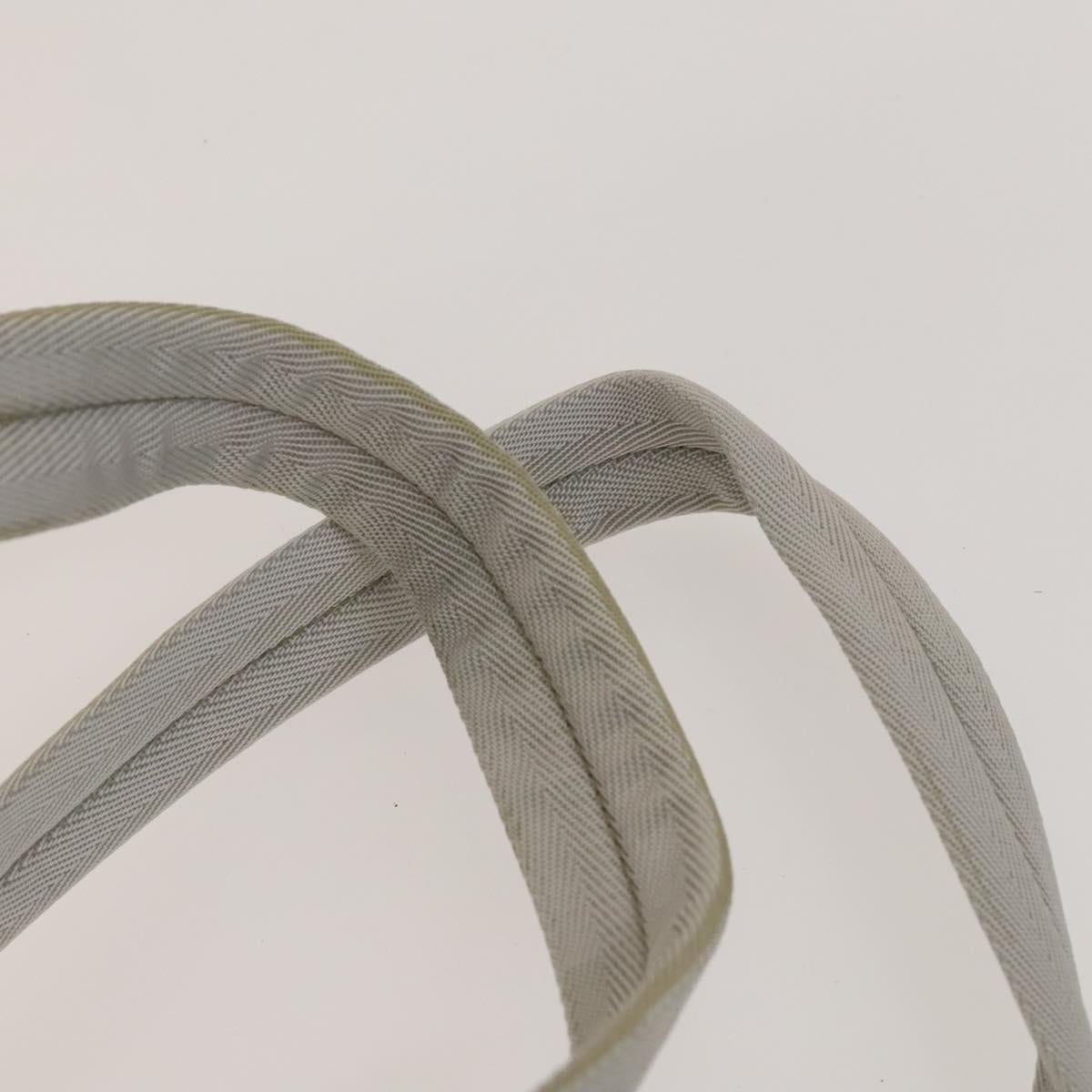 PRADA Backpack Nylon White Silver Auth 134573