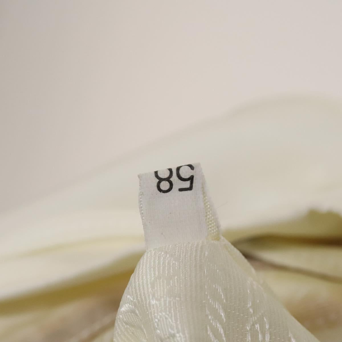 PRADA Backpack Nylon White Silver Auth 134573