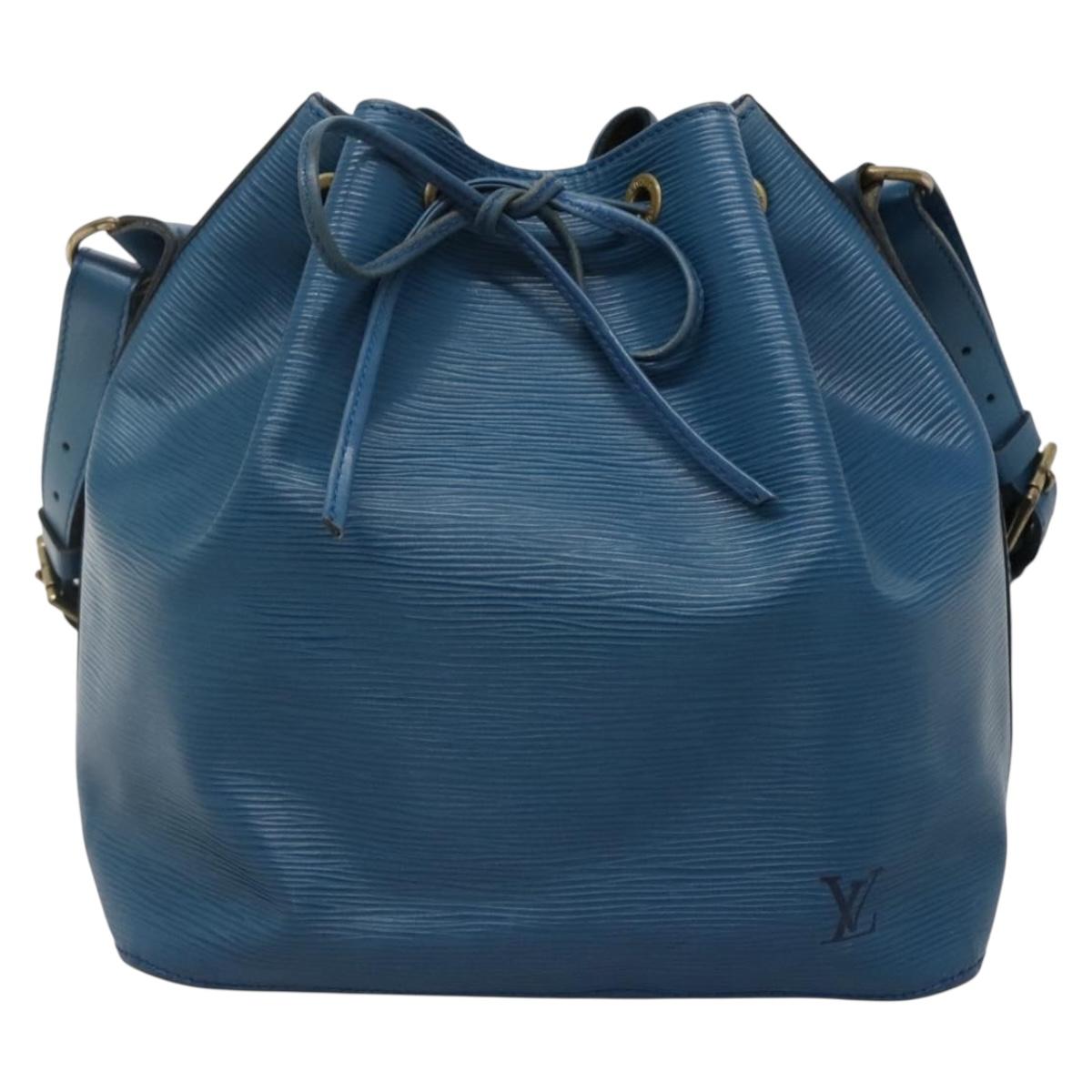 LOUIS VUITTON Epi Petit Noe Shoulder Bag Blue M44105 LV Auth 134580