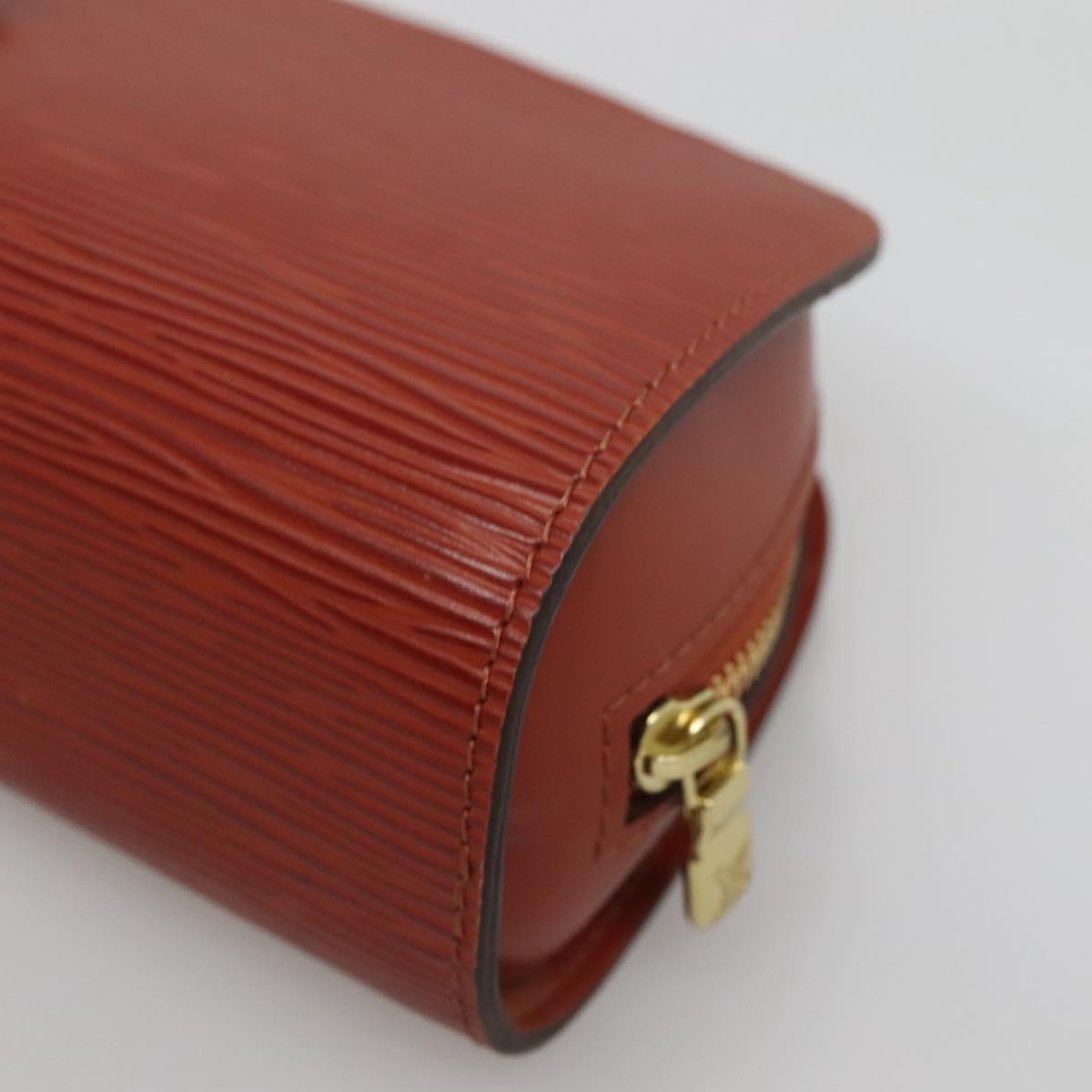 LOUIS VUITTON Epi Dauphine PM Pouch Brown M48443 LV Auth 134586