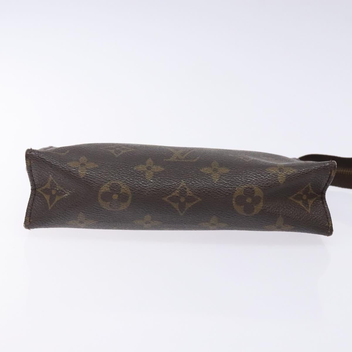 LOUIS VUITTON Monogram Poche Toilette 19 Pouch M47544 LV Auth 134601