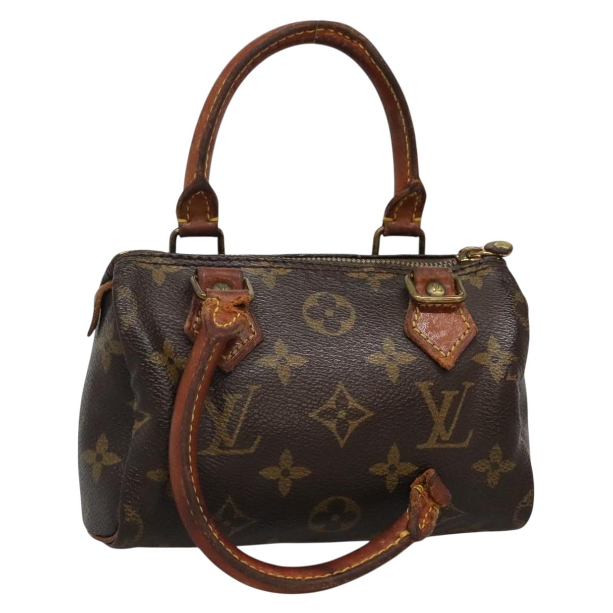 LOUIS VUITTON Monogram Mini Speedy Hand Bag M41534 LV Auth 134603
