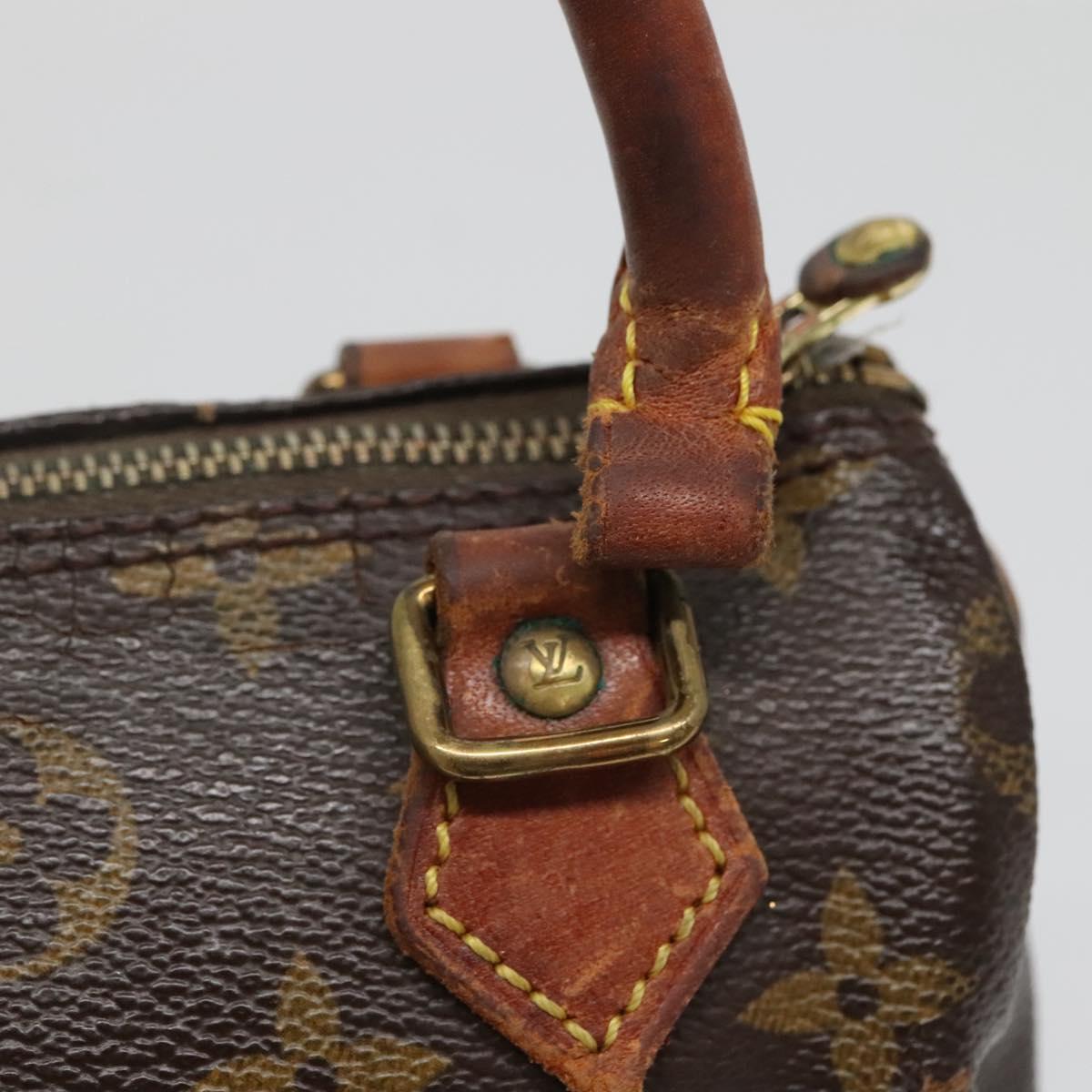 LOUIS VUITTON Monogram Mini Speedy Hand Bag M41534 LV Auth 134603