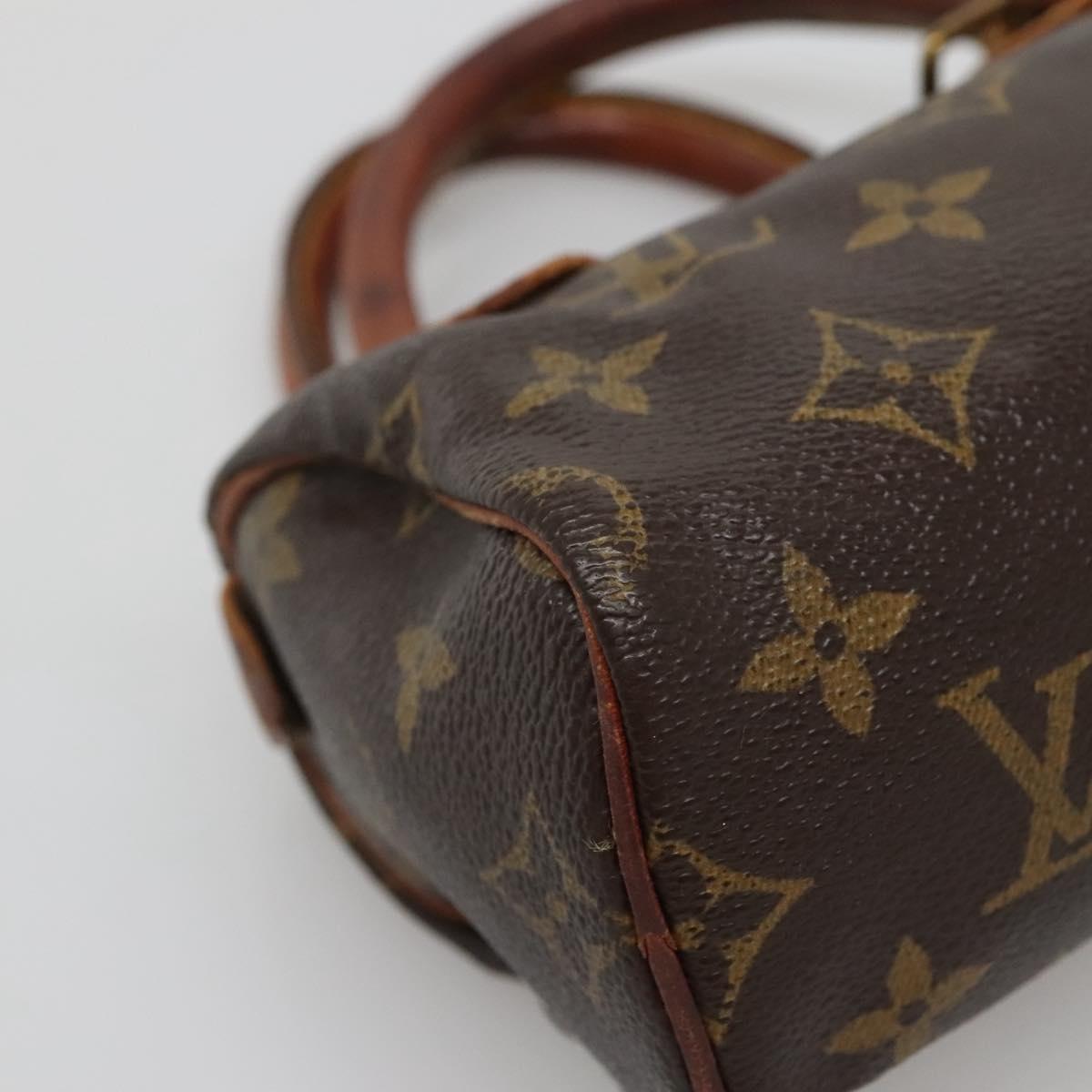 LOUIS VUITTON Monogram Mini Speedy Hand Bag M41534 LV Auth 134603