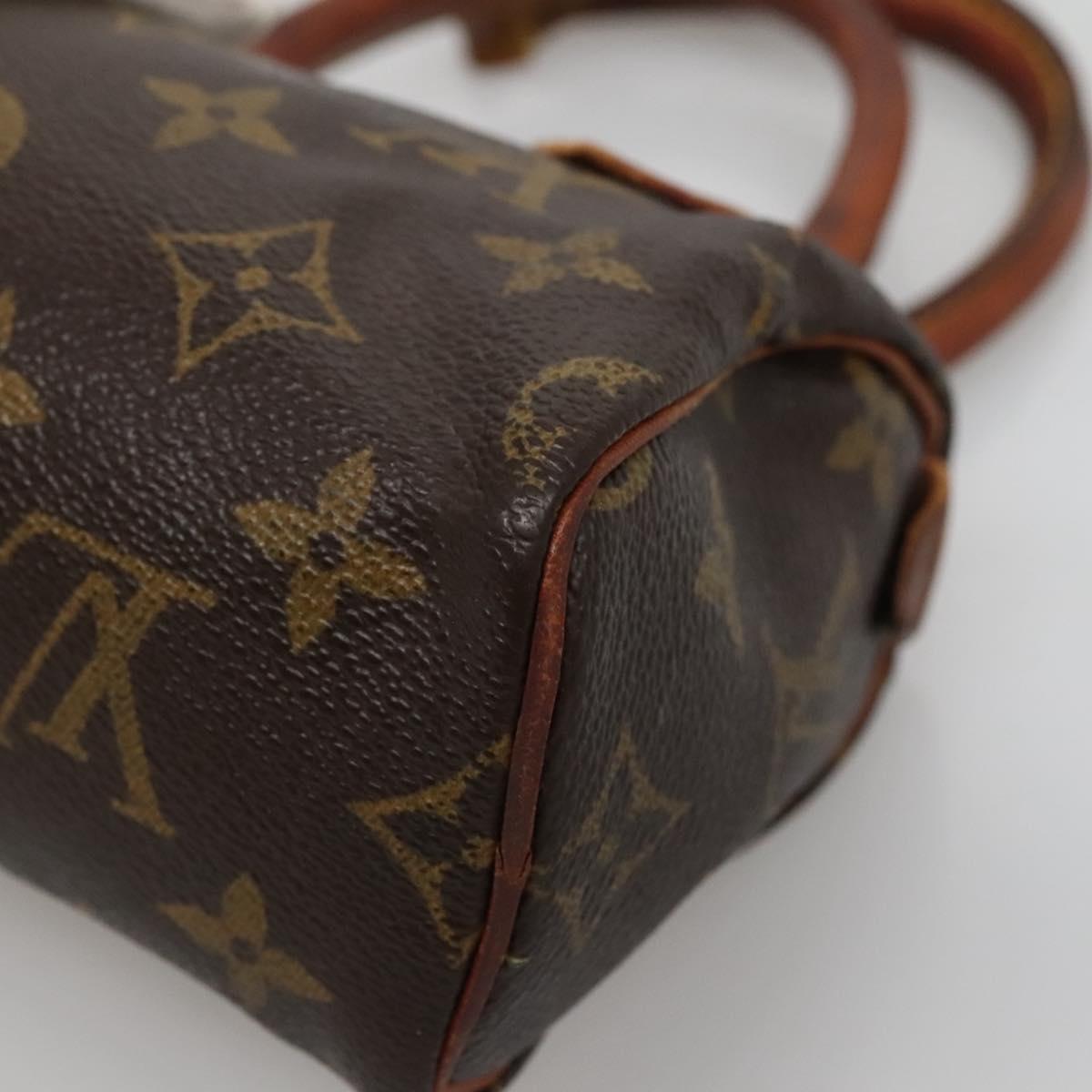 LOUIS VUITTON Monogram Mini Speedy Hand Bag M41534 LV Auth 134603