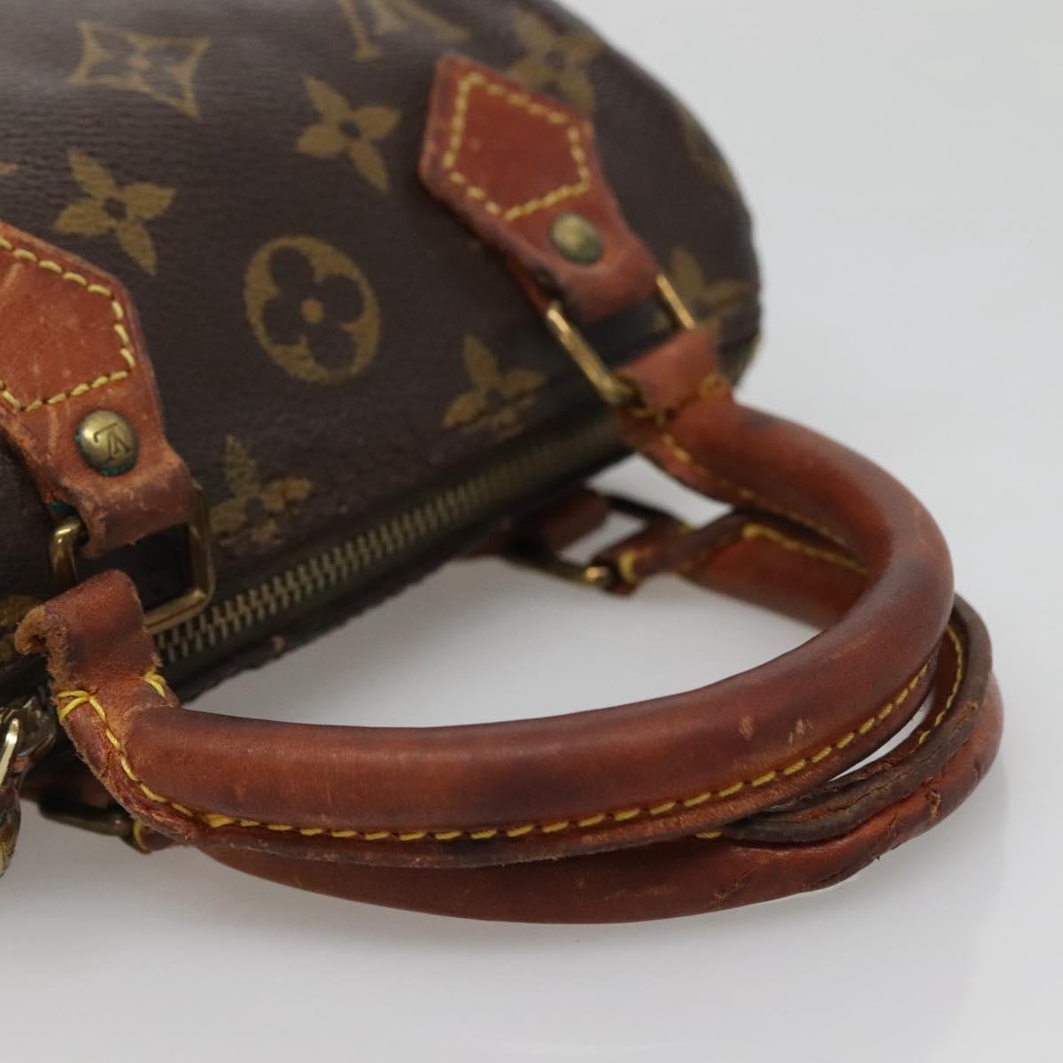 LOUIS VUITTON Monogram Mini Speedy Hand Bag M41534 LV Auth 134603