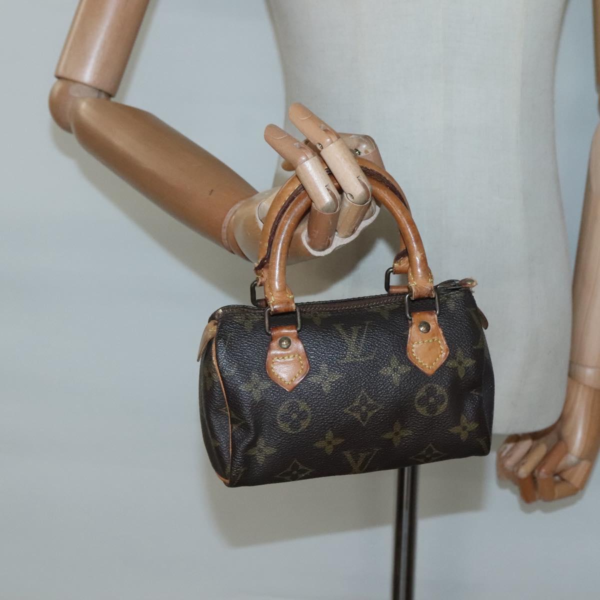 LOUIS VUITTON Monogram Mini Speedy Hand Bag M41534 LV Auth 134605