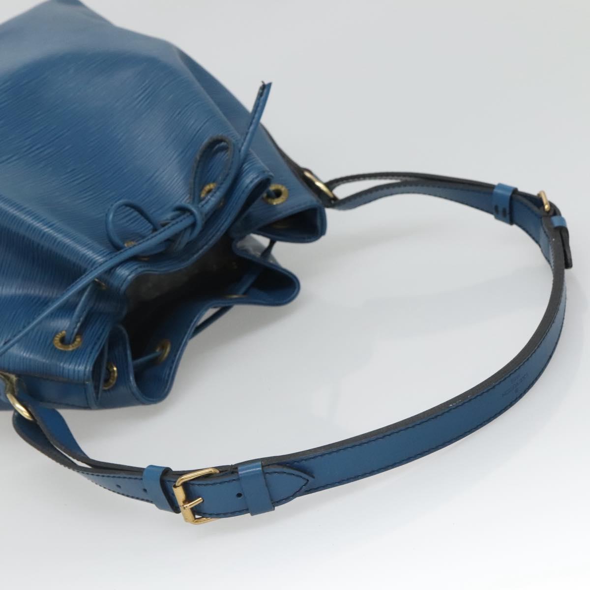 LOUIS VUITTON Epi Petit Noe Shoulder Bag Blue M44105 LV Auth 134617