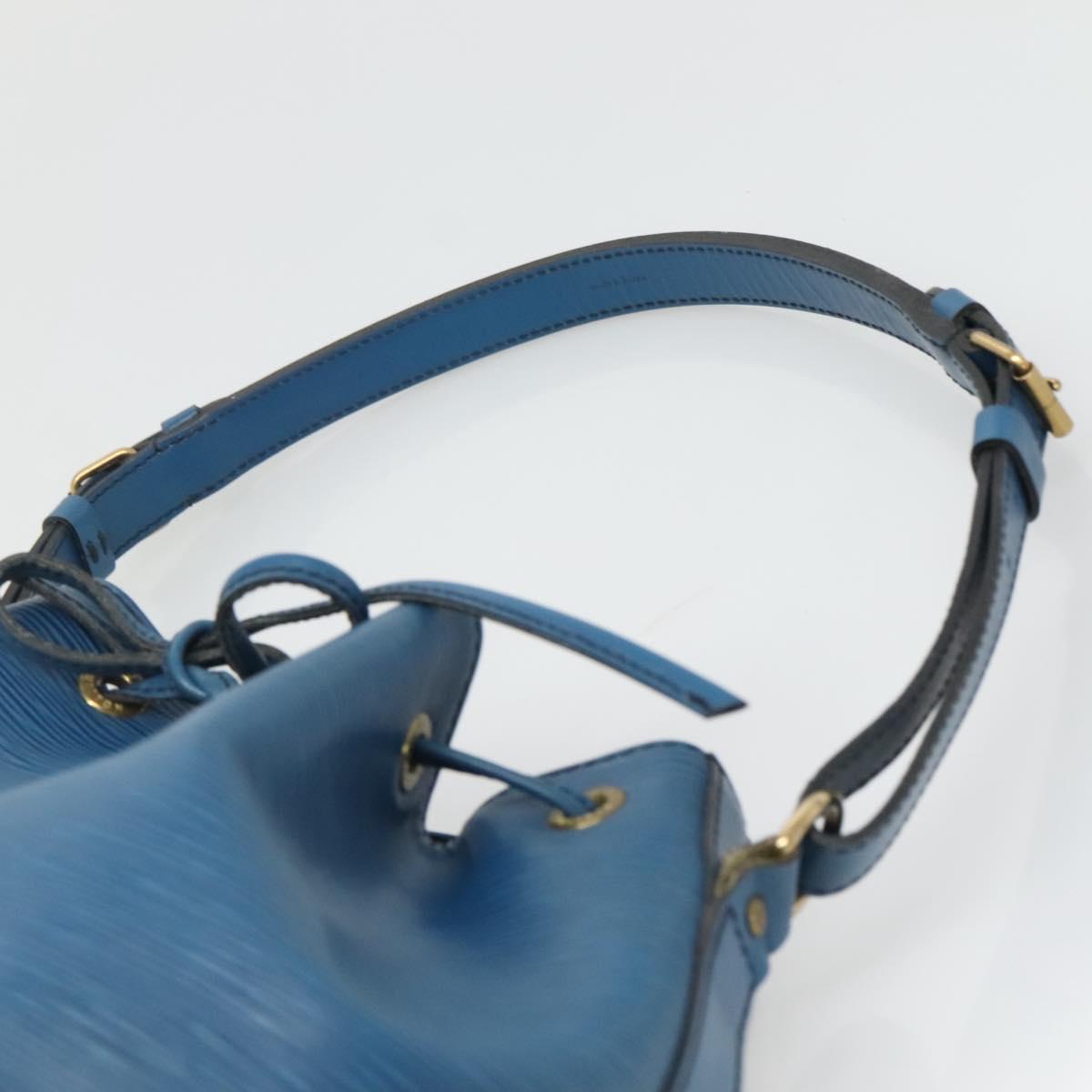 LOUIS VUITTON Epi Petit Noe Shoulder Bag Blue M44105 LV Auth 134617