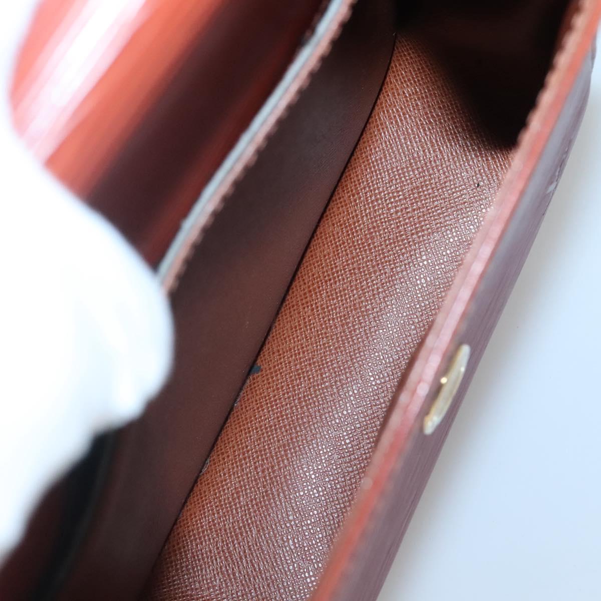 LOUIS VUITTON Epi Saint Cloud PM Shoulder Bag Brown M52213 LV Auth 134622