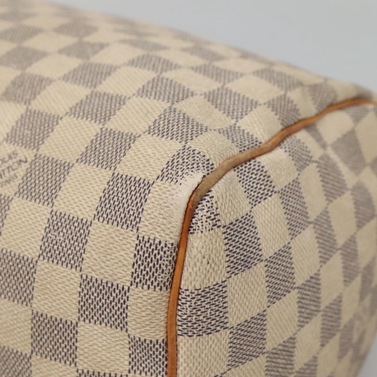 LOUIS VUITTON Damier Azur Speedy 30 Hand Bag N41533 LV Auth 134636