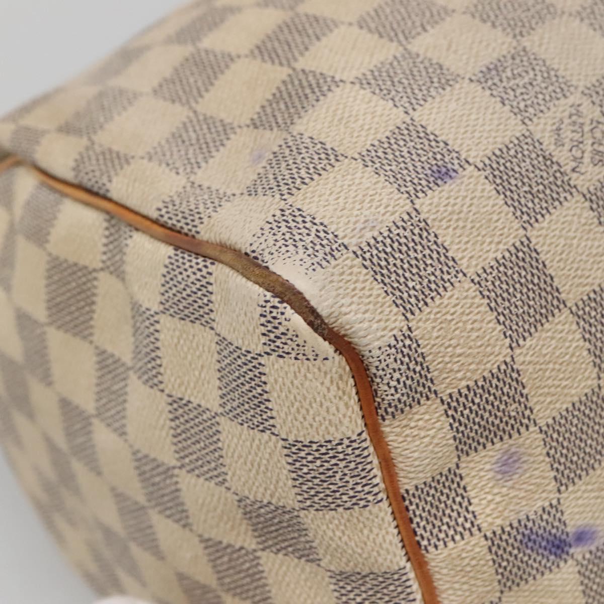 LOUIS VUITTON Damier Azur Speedy 30 Hand Bag N41533 LV Auth 134636