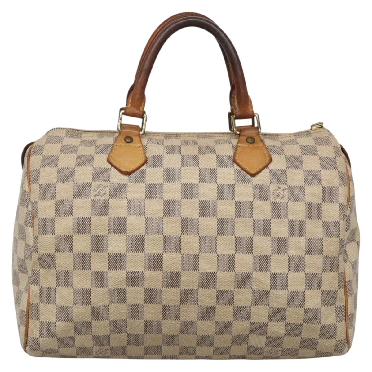 LOUIS VUITTON Damier Azur Speedy 30 Hand Bag N41533 LV Auth 134636