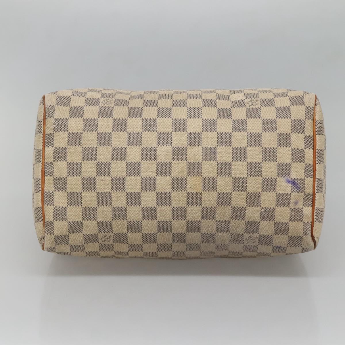 LOUIS VUITTON Damier Azur Speedy 30 Hand Bag N41533 LV Auth 134636